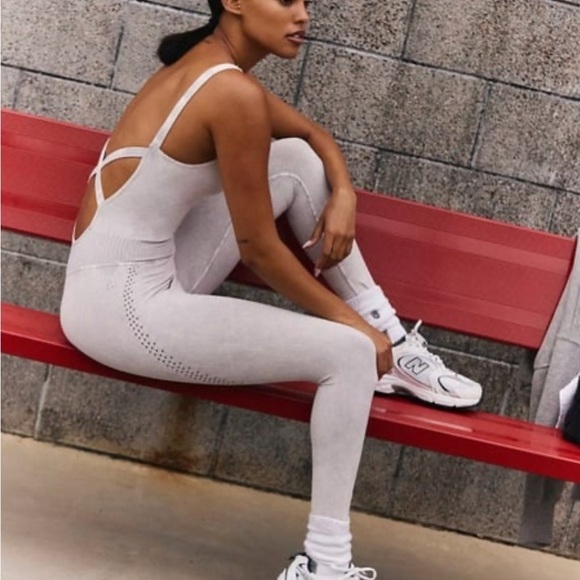 Free People Movement Good Karma Onesie in Iced Gray Size X/L NEW RARE - Picture 12 of 12